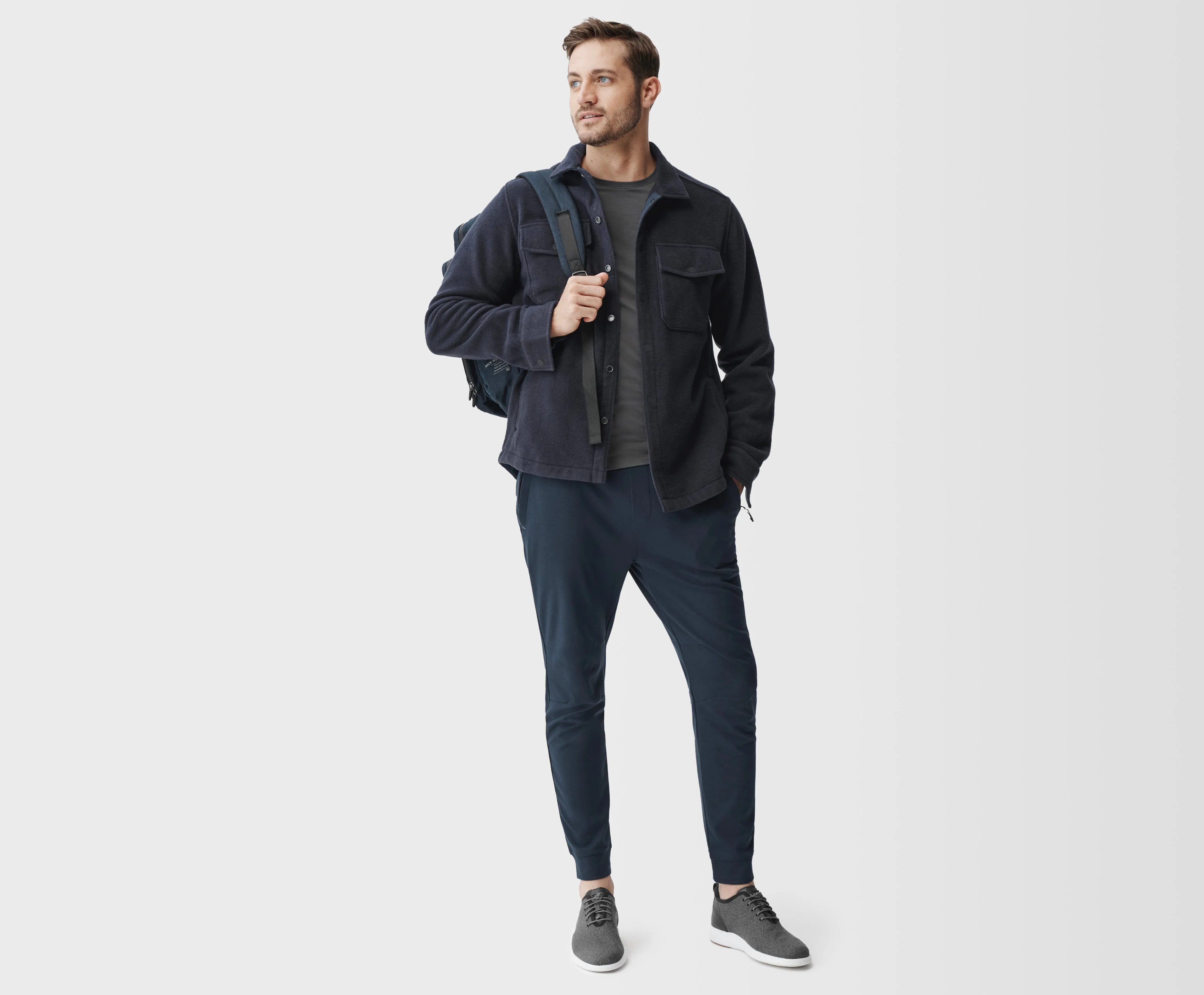 Merino Fleece Shirt Jacket sold by Mack Weldon product image thumbnail 4