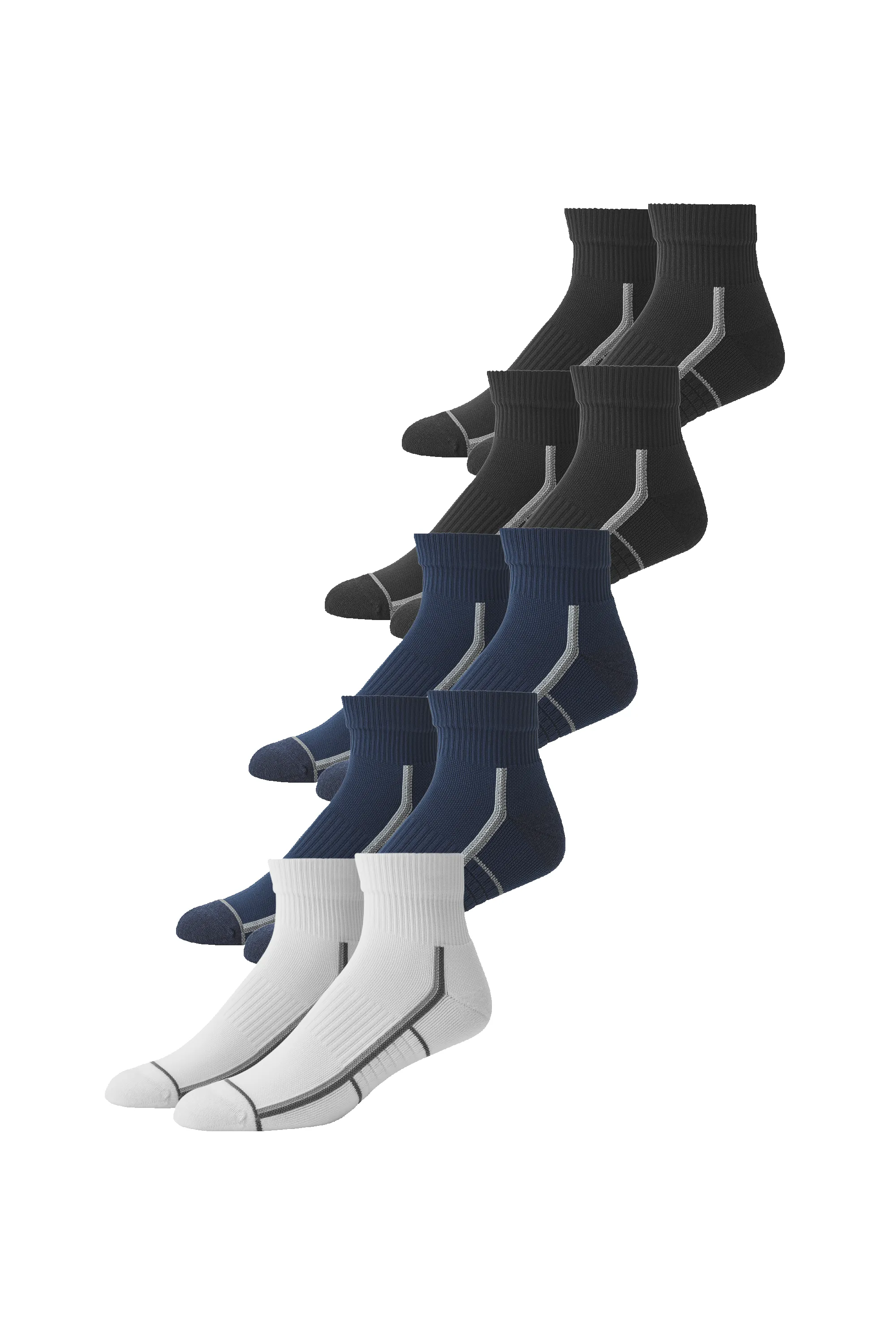 5-Pack AIRKNITˣ High Ankle Socks Mon-Fri sold by Mack Weldon
