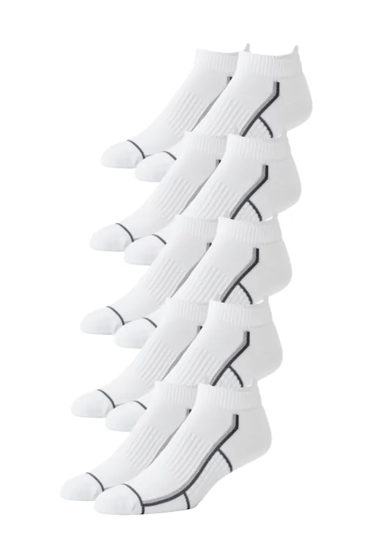 5-Pack AIRKNITˣ Ankle Socks Bright White sold by Mack Weldon