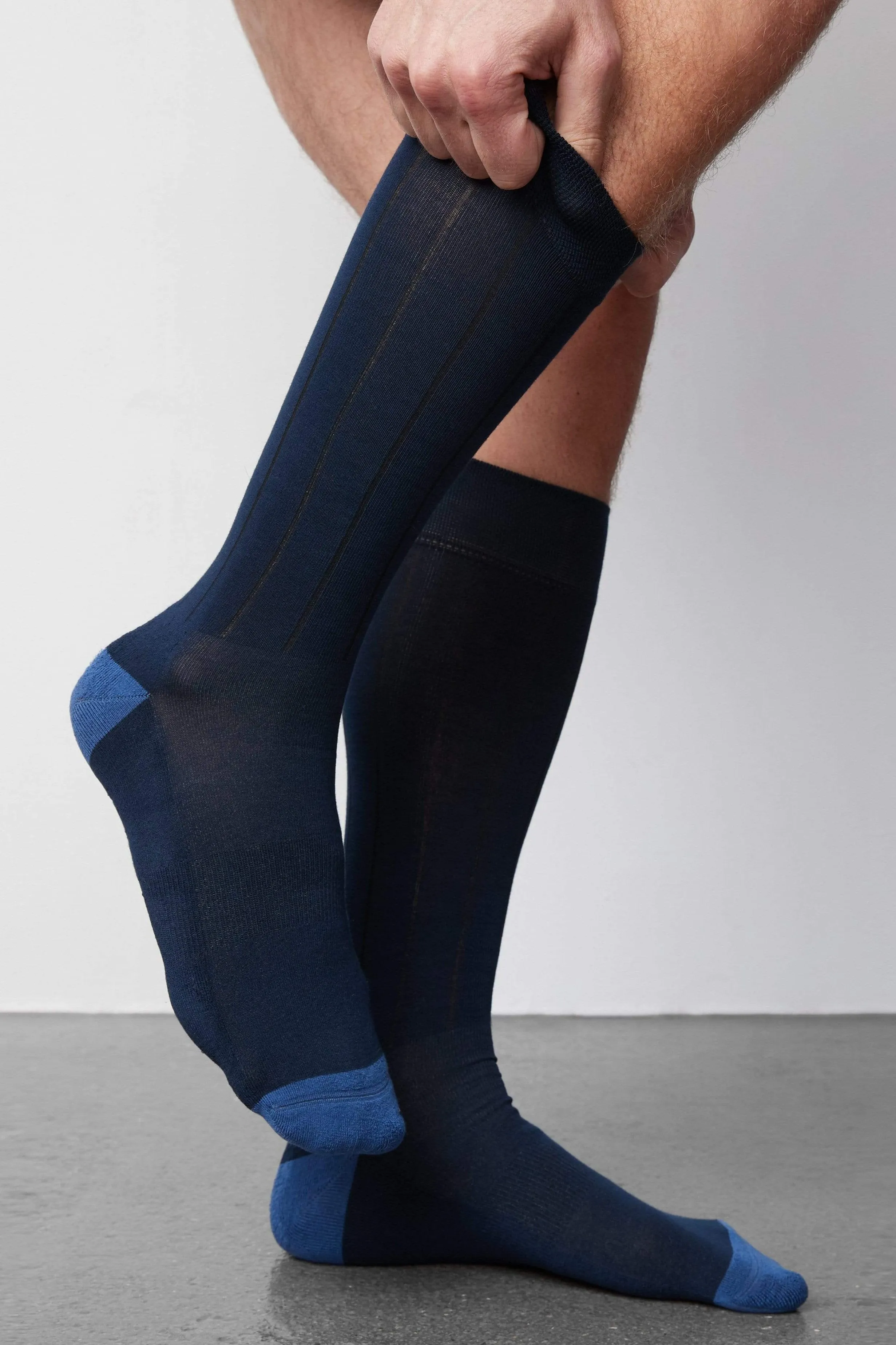 3-Pack SILVER Extended Crew Dress Sock sold by Mack Weldon product image thumbnail 4