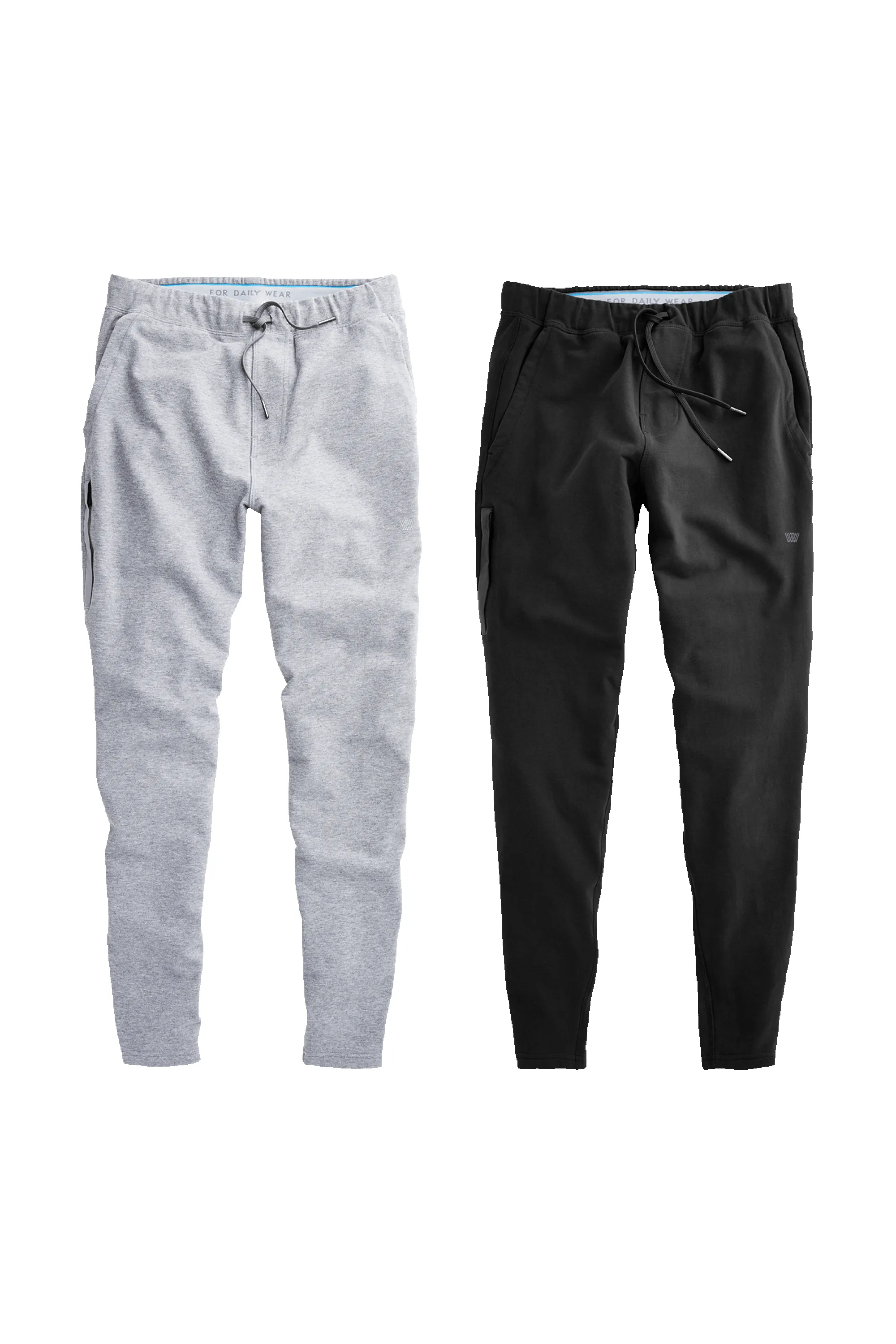 2-Pack ACE Sweatpants - Tall Grey Heather / Black sold by Mack Weldon