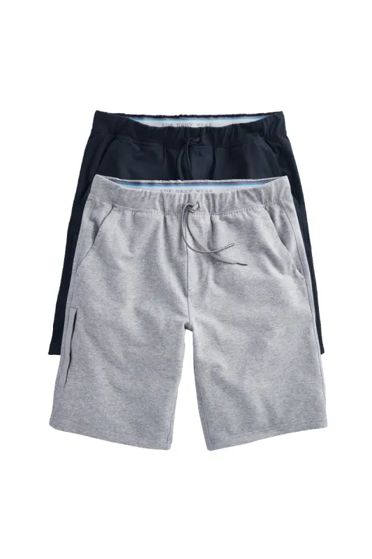 2-Pack ACE Sweatshort Grey Heather/ Total Eclipse sold by Mack Weldon