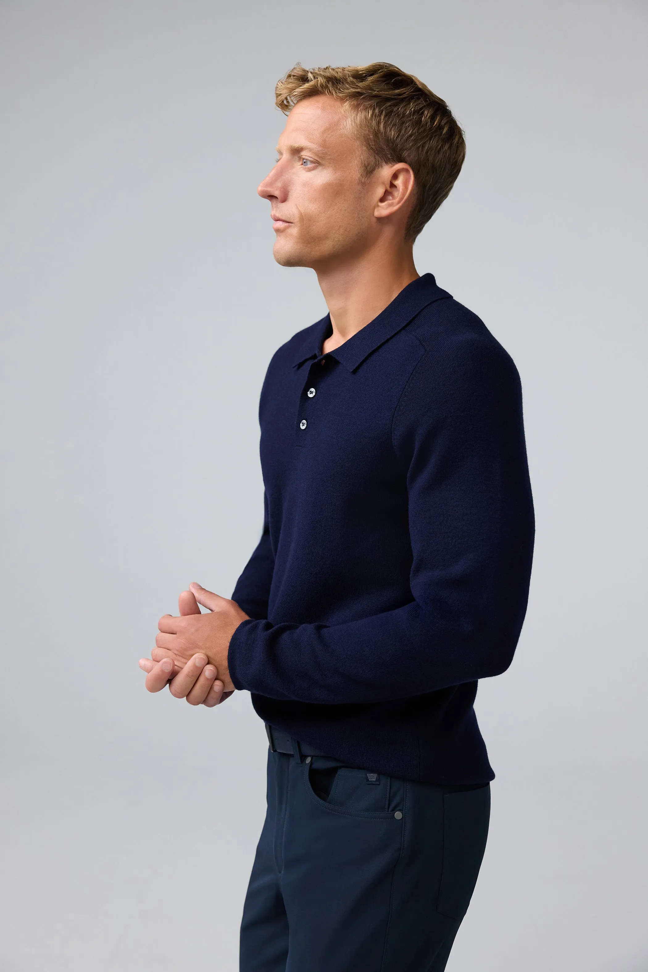 Tech Merino Sweater Polo sold by Mack Weldon product image thumbnail 4