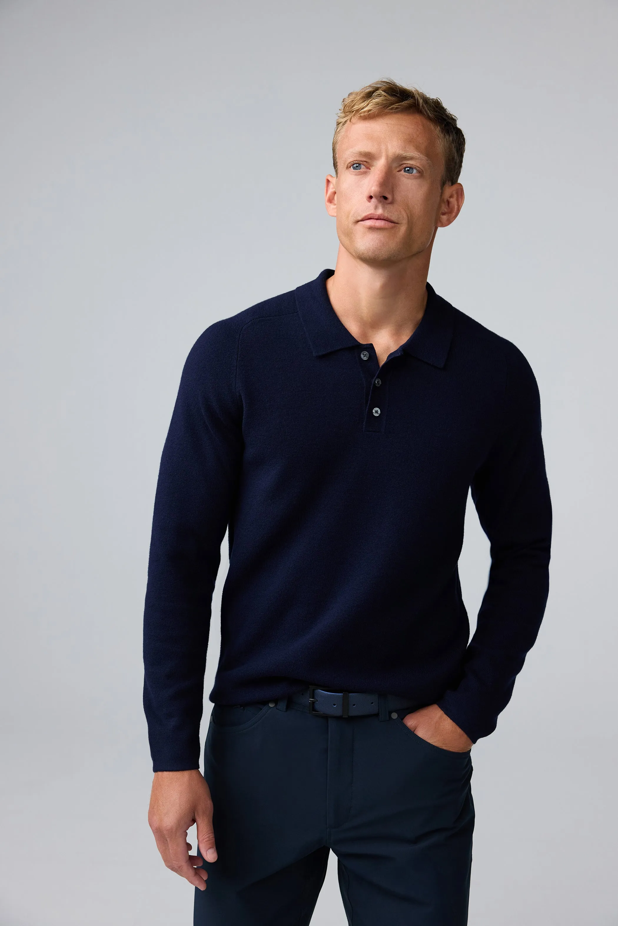 Tech Merino Sweater Polo sold by Mack Weldon product image thumbnail 3
