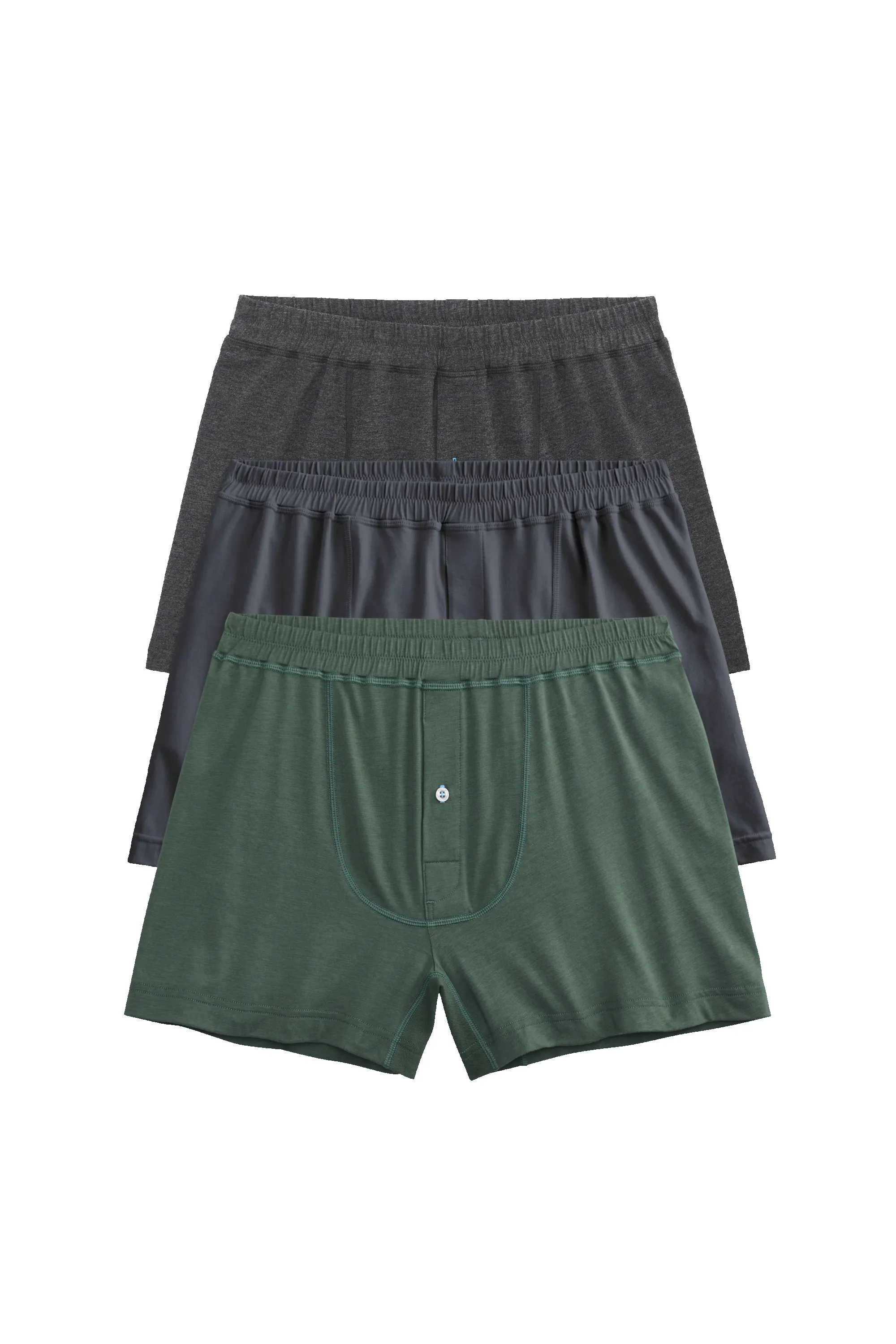 3-Pack 18-Hour Jersey Knit Boxers Fade to Black sold by Mack Weldon