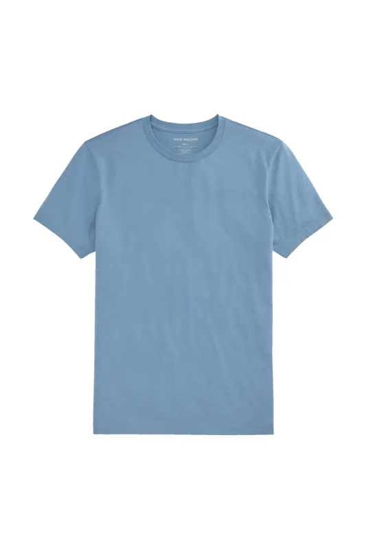 Pima Crew Neck T-Shirt Blue Heaven sold by Mack Weldon