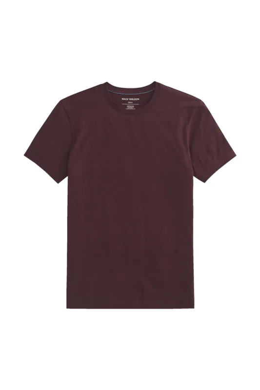 Pima Crew Neck T-Shirt Purple Potion Heather sold by Mack Weldon