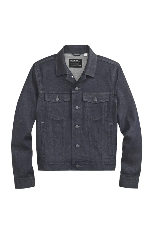 SILVER Denim Jacket Dark Indigo sold by Mack Weldon