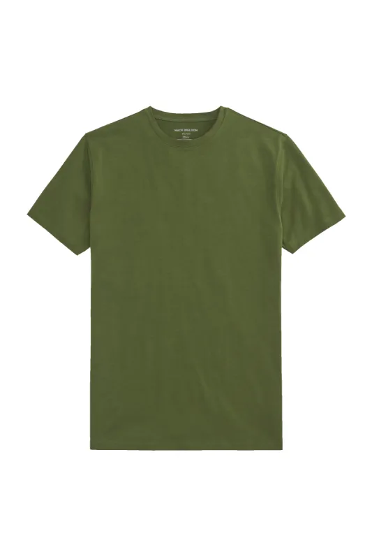SILVER Crew Neck T-Shirt Greenback sold by Mack Weldon