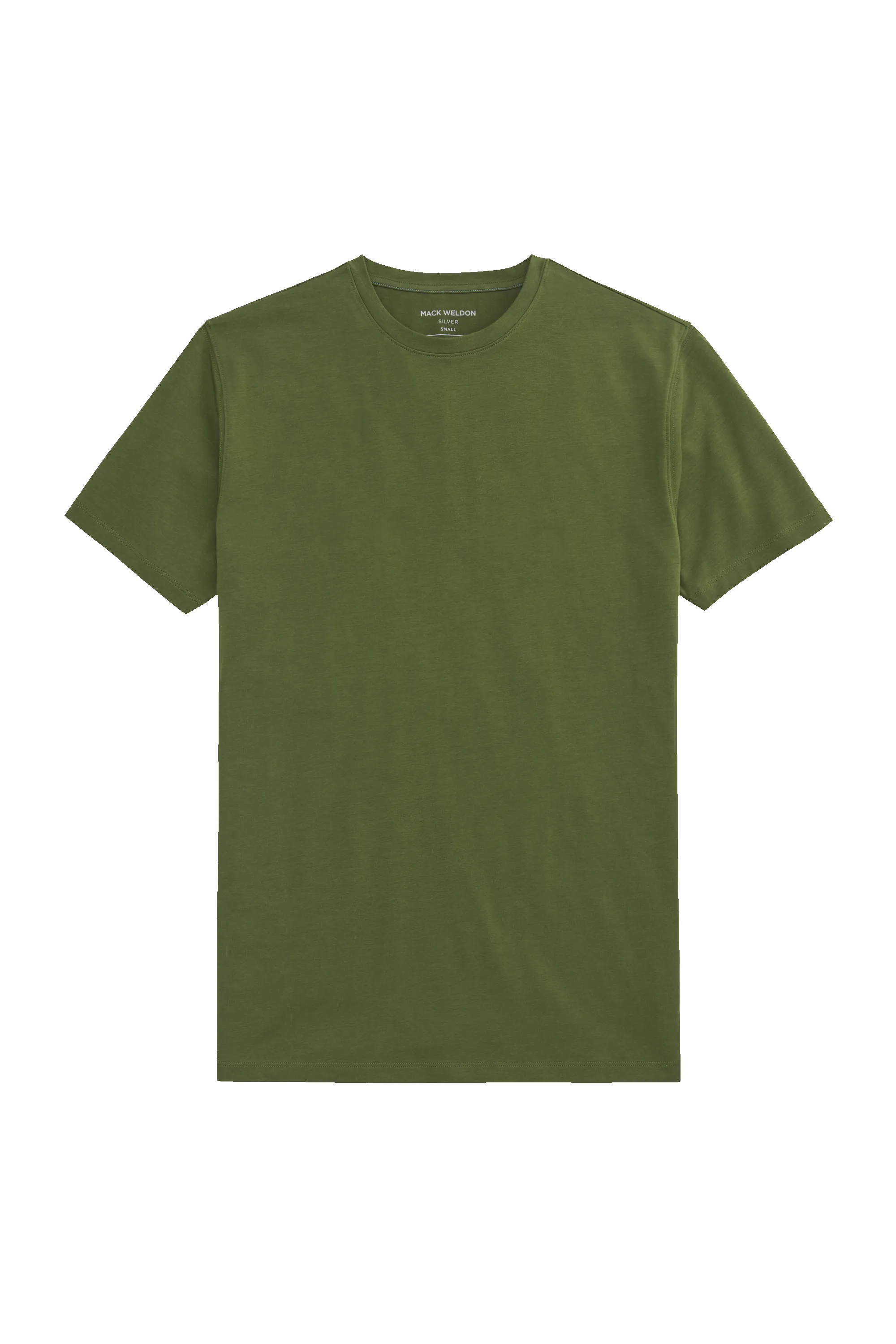 SILVER Crew Neck T-Shirt Greenback sold by Mack Weldon