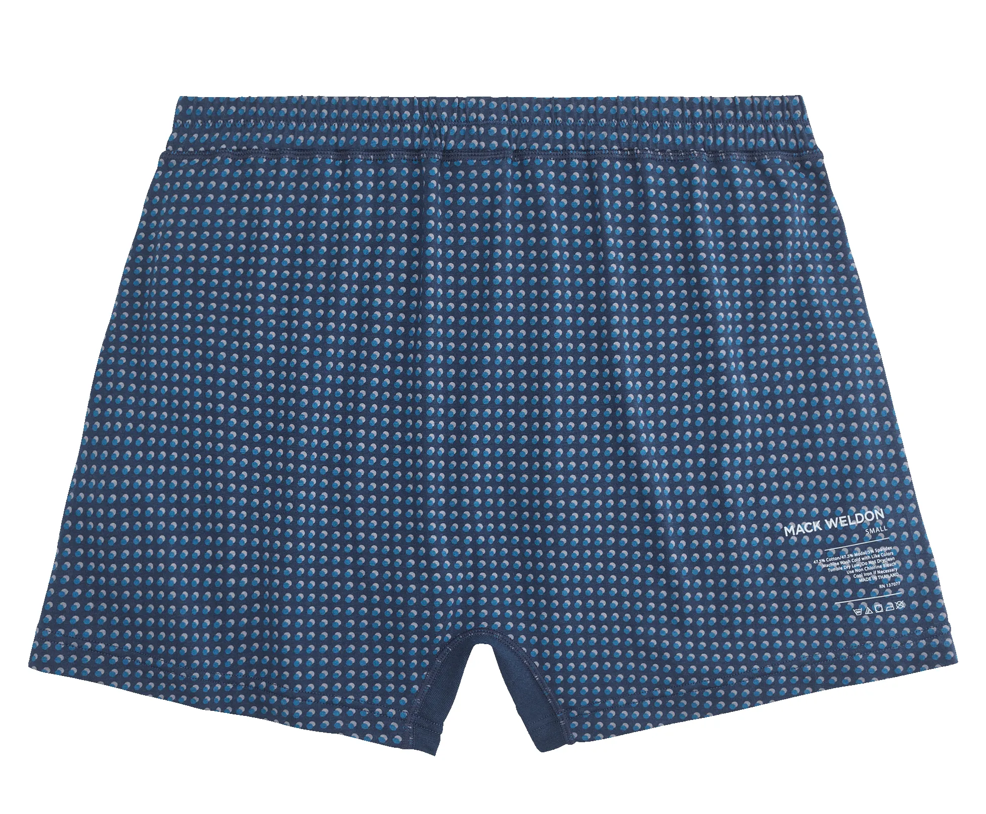 18-Hour Jersey Knit Boxer True Navy Shadow Dot sold by Mack Weldon product image thumbnail 2