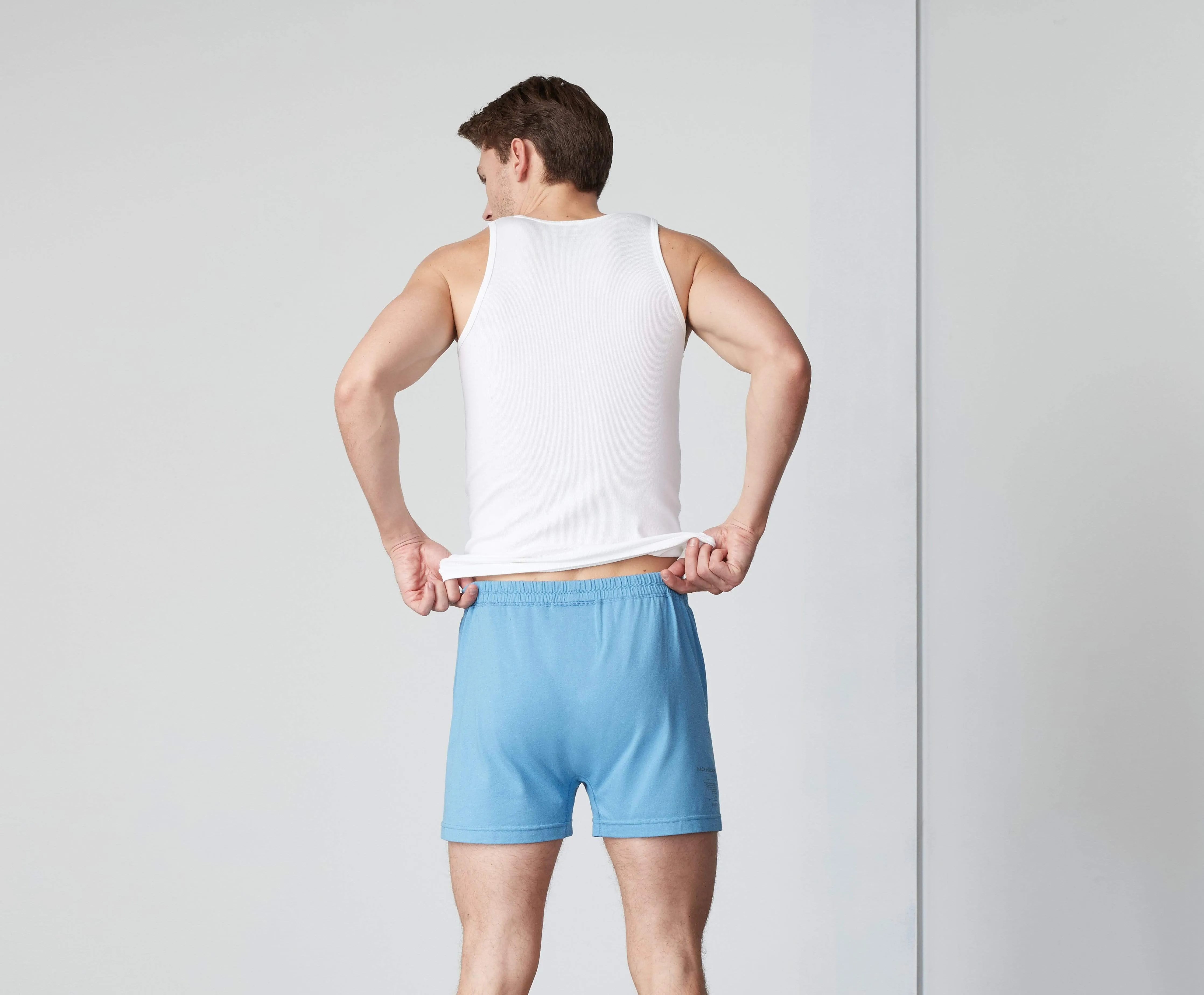 18-Hour Jersey Knit Boxer True Navy Shadow Dot sold by Mack Weldon product image thumbnail 4