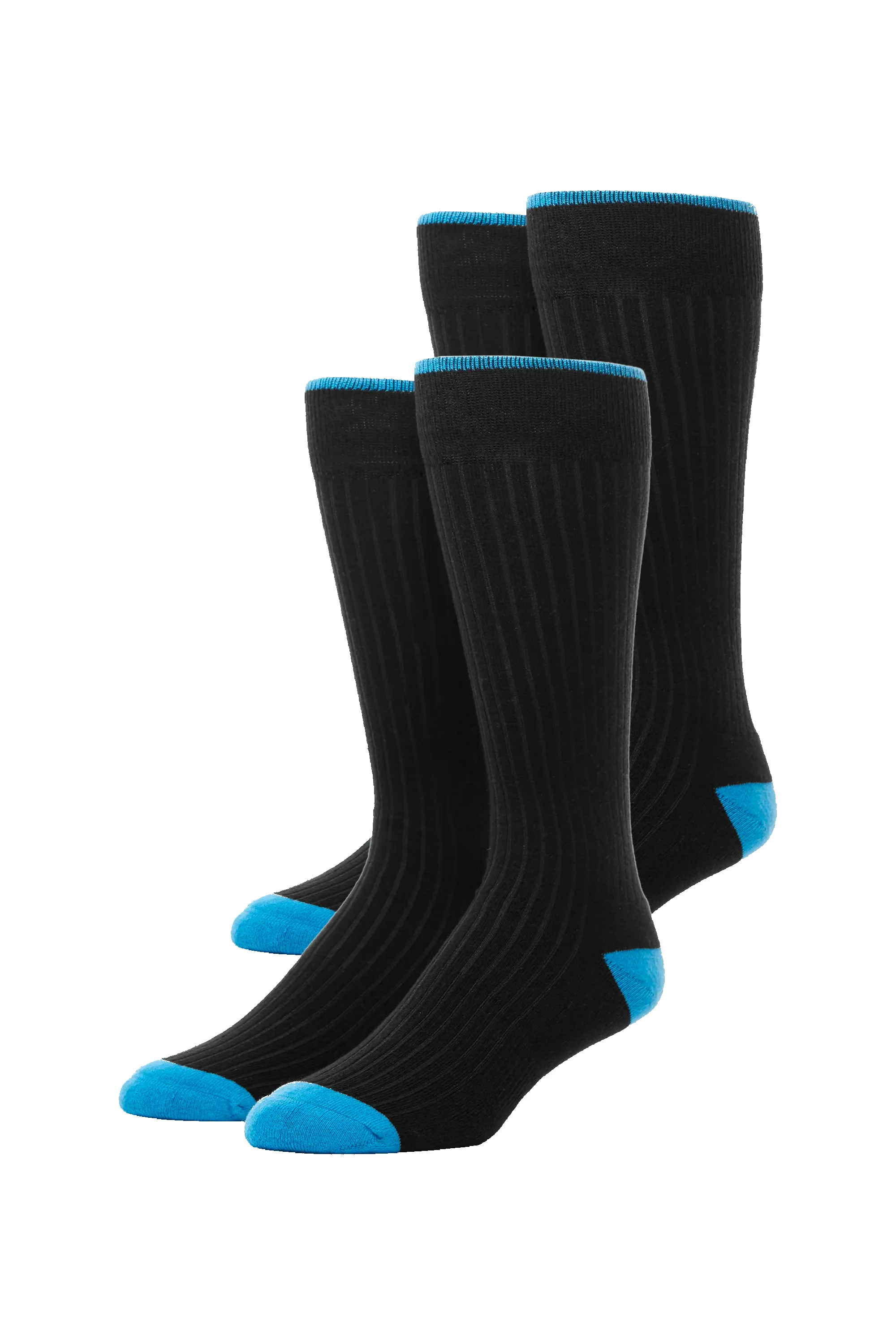 2-Pack Everyday Extended Crew Socks True Black sold by Mack Weldon