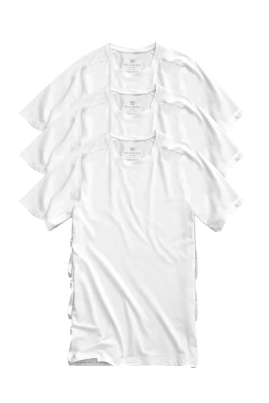3-Pack 18-Hour Jersey Crew Neck Undershirt Bright White sold by Mack Weldon