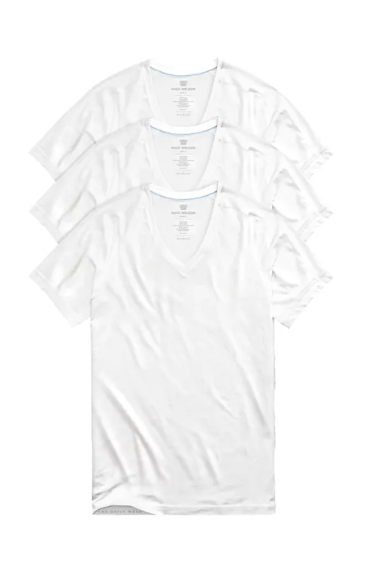 3-Pack 18-Hour Jersey V-Neck Undershirt sold by Mack Weldon