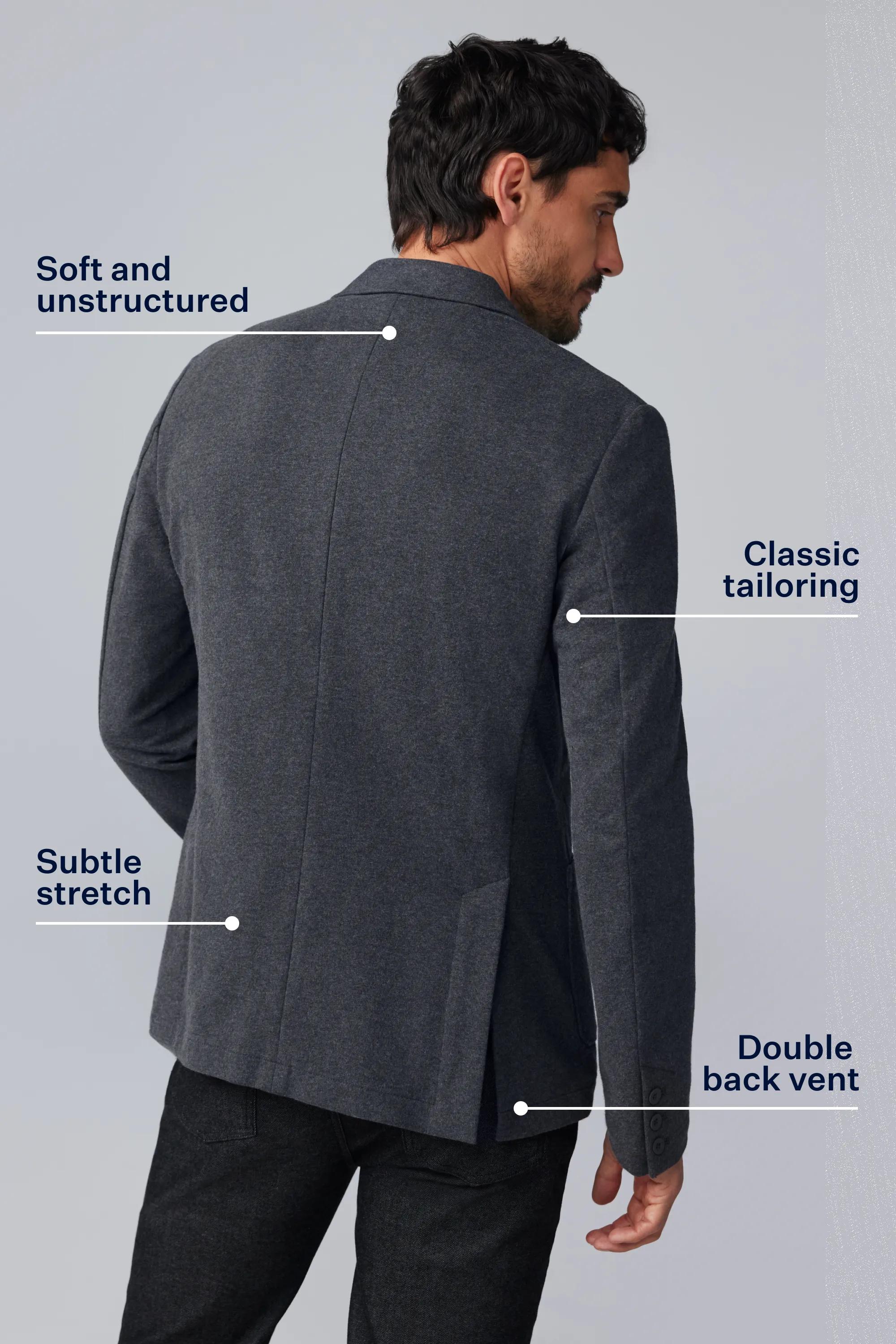 ACE Blazer Charcoal Heather sold by Mack Weldon product image thumbnail 5