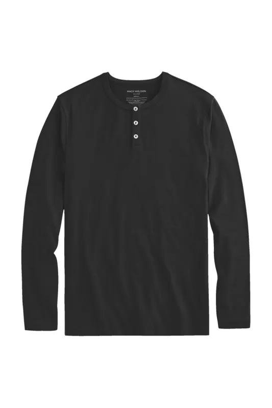 SILVER Long Sleeve Henley sold by Mack Weldon