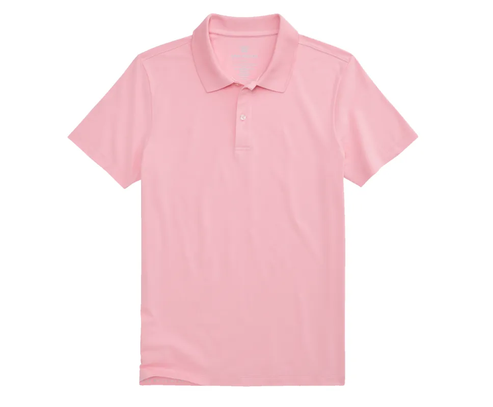 SILVER Pique Polo sold by Mack Weldon