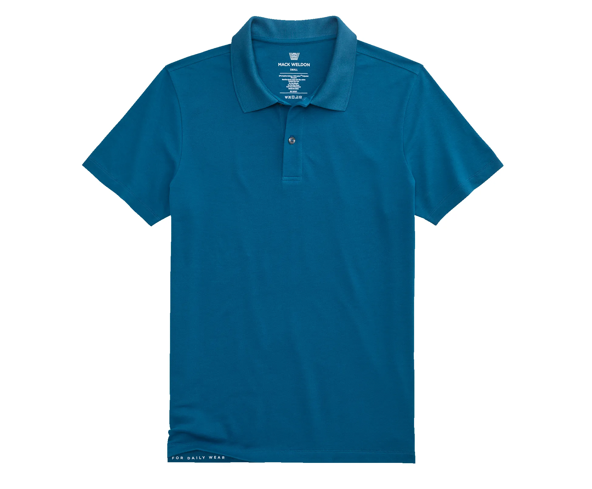 SILVER Pique Polo sold by Mack Weldon product image thumbnail 2