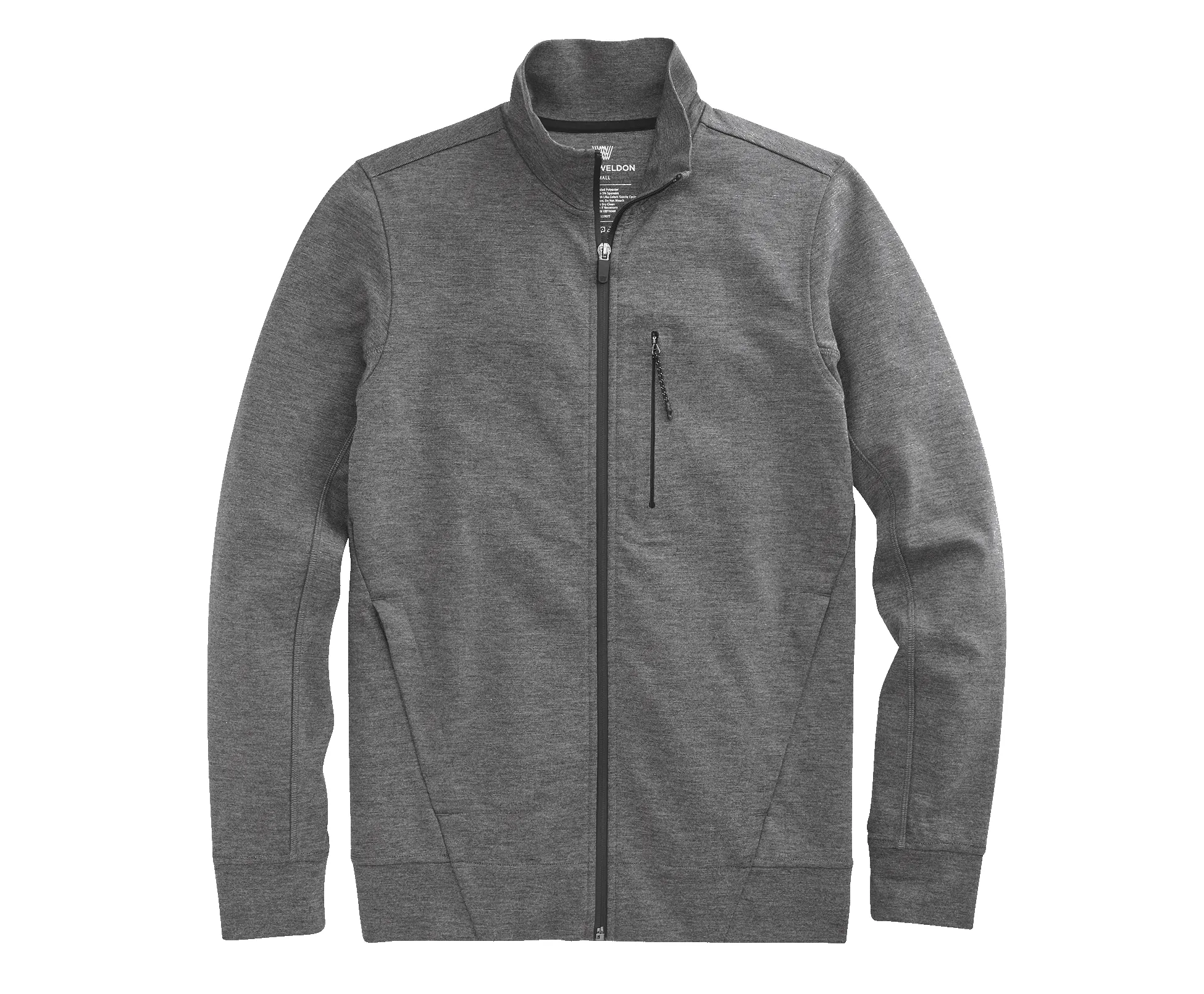 Atlas Full-Zip Jacket Charcoal Heather sold by Mack Weldon