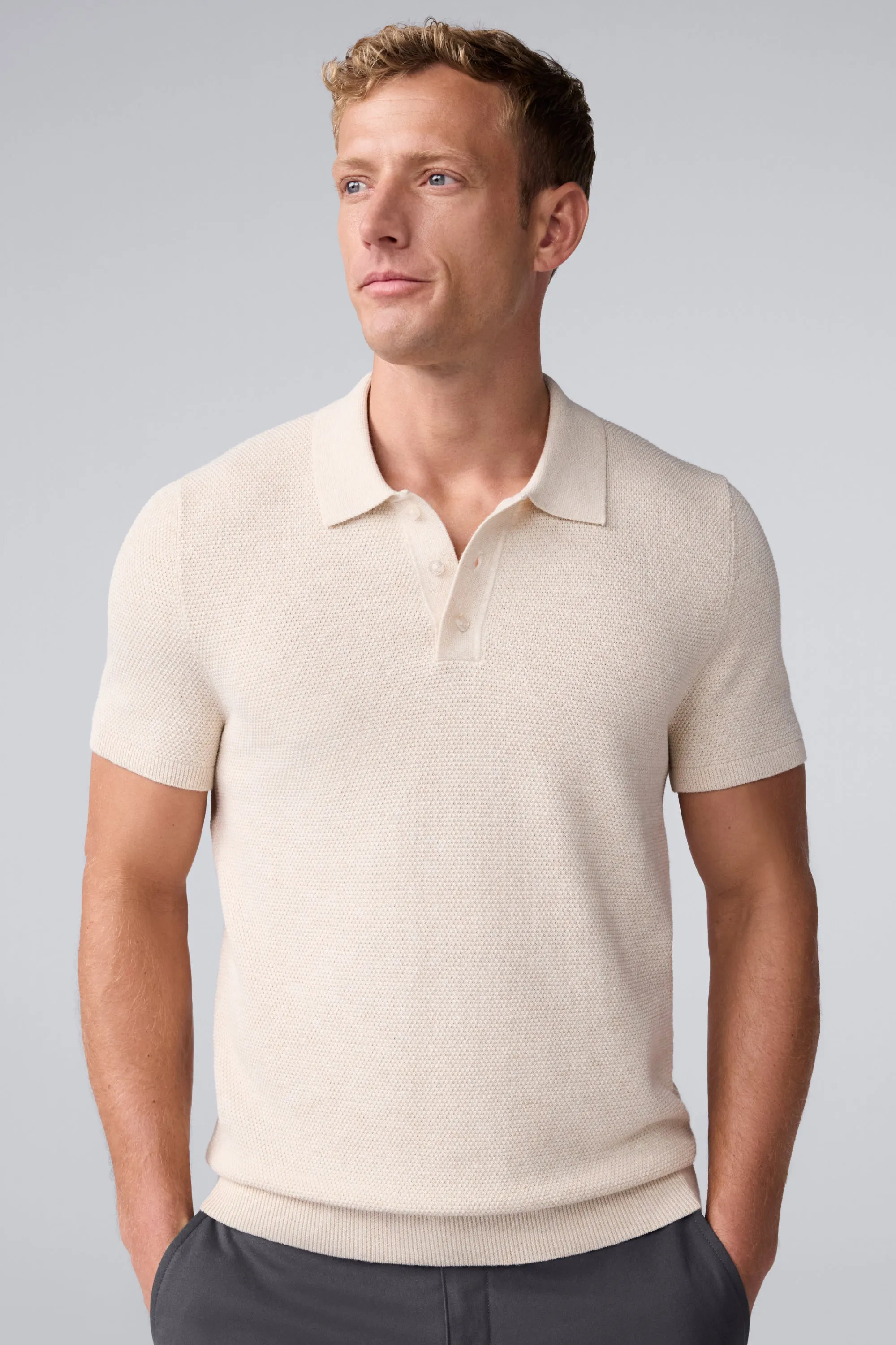 Tech Linen Sweater Polo sold by Mack Weldon product image thumbnail 3