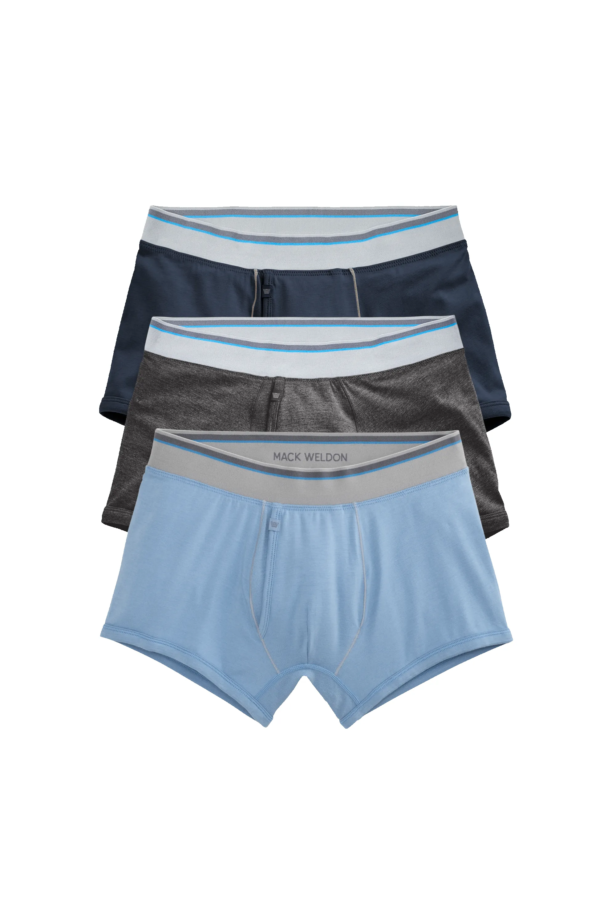 3-Pack 18-Hour Jersey Trunks First Light sold by Mack Weldon