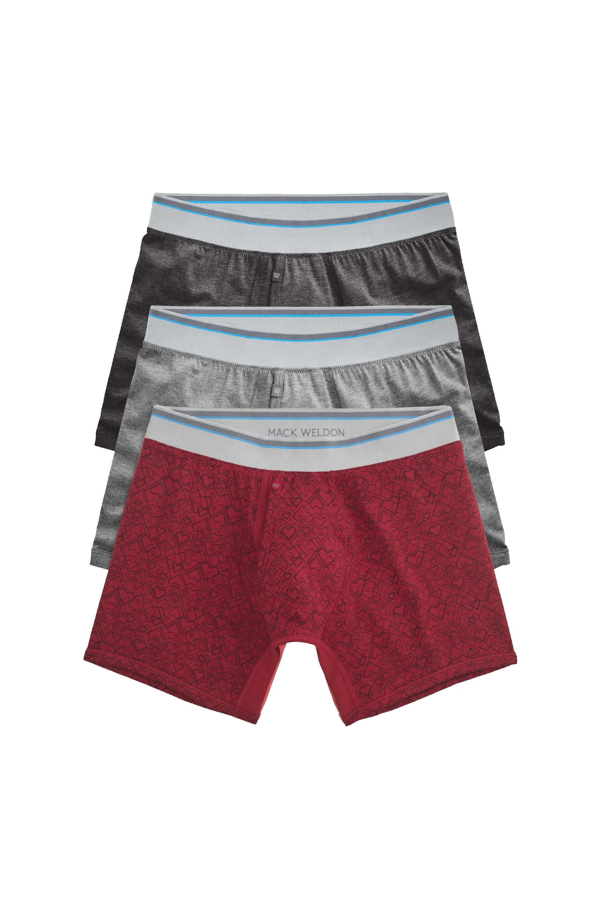 3-Pack 18-Hour Jersey Boxer Briefs One from the Heart sold by Mack Weldon