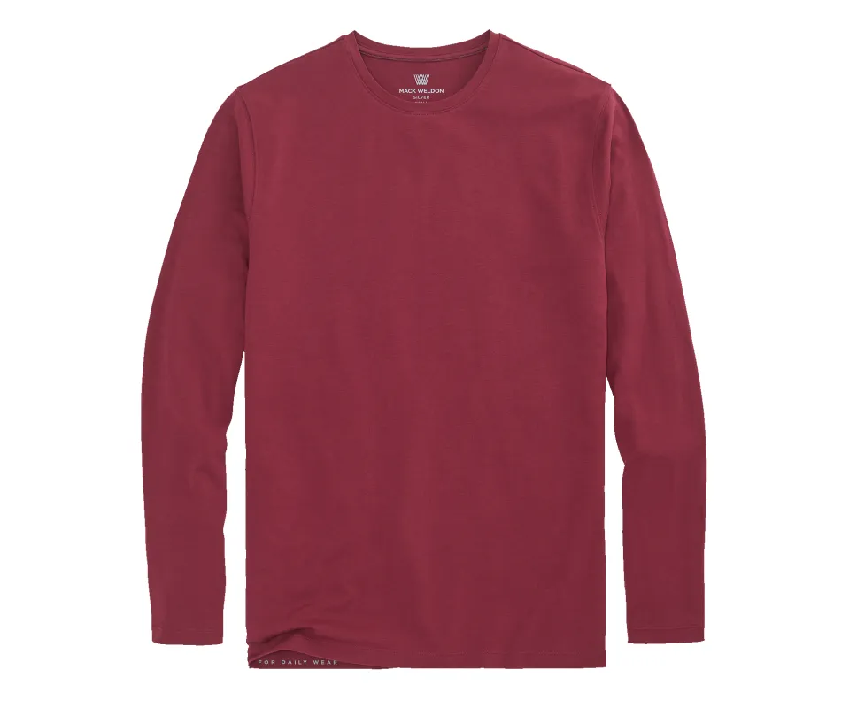 SILVER Long Sleeve T-Shirt sold by Mack Weldon