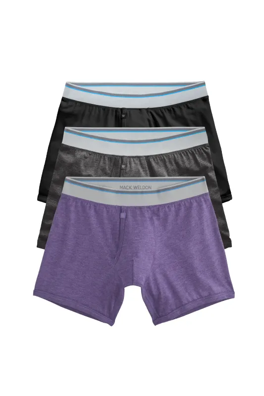 3-Pack 18-Hour Jersey Boxer Briefs Lavender Twilight sold by Mack Weldon