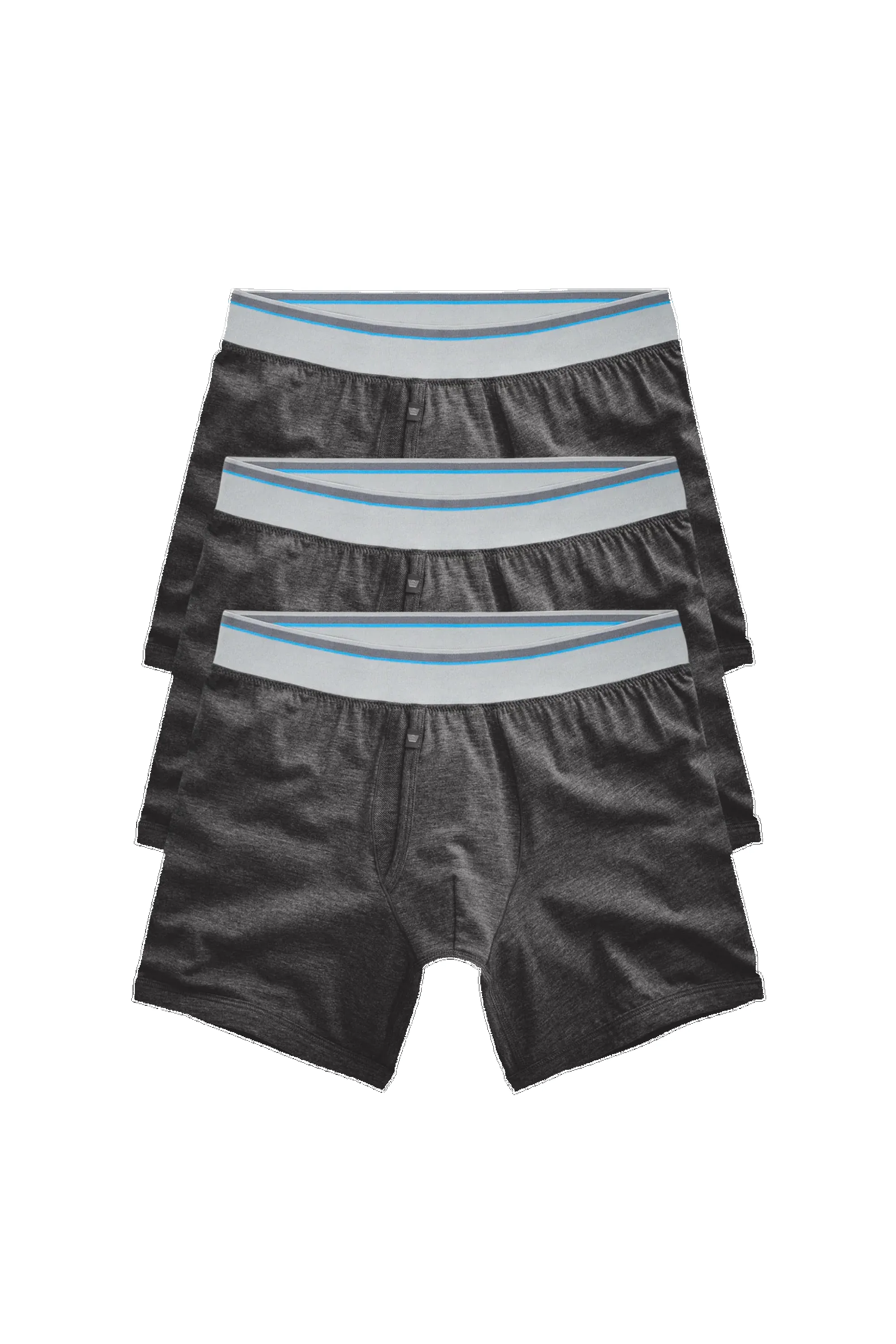 3-Pack 18-Hour Jersey Boxer Briefs Charcoal Heather sold by Mack Weldon