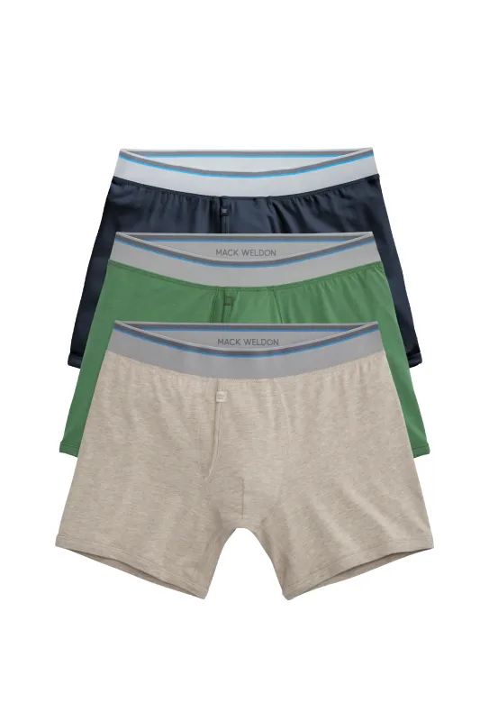 3-Pack 18-Hour Jersey Boxer Briefs Desert Oasis sold by Mack Weldon