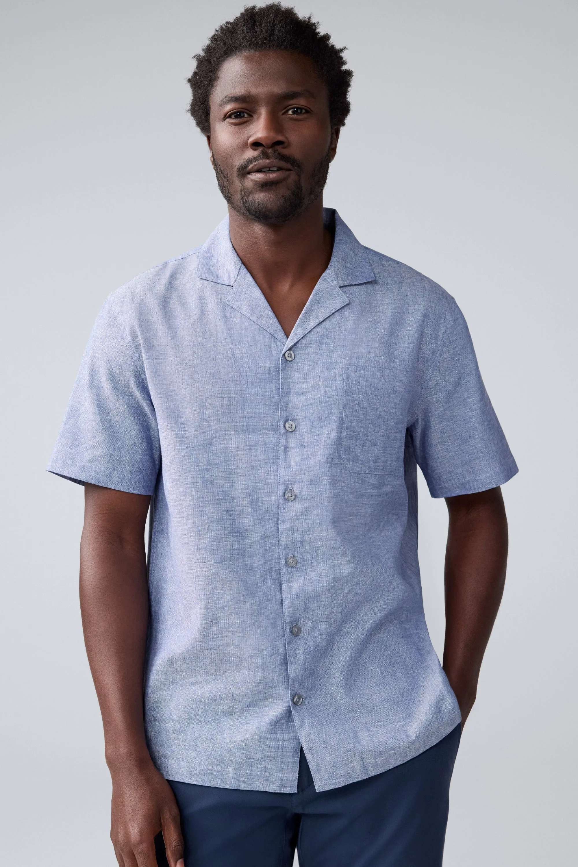 Tech Linen Camp Shirt sold by Mack Weldon product image thumbnail 3