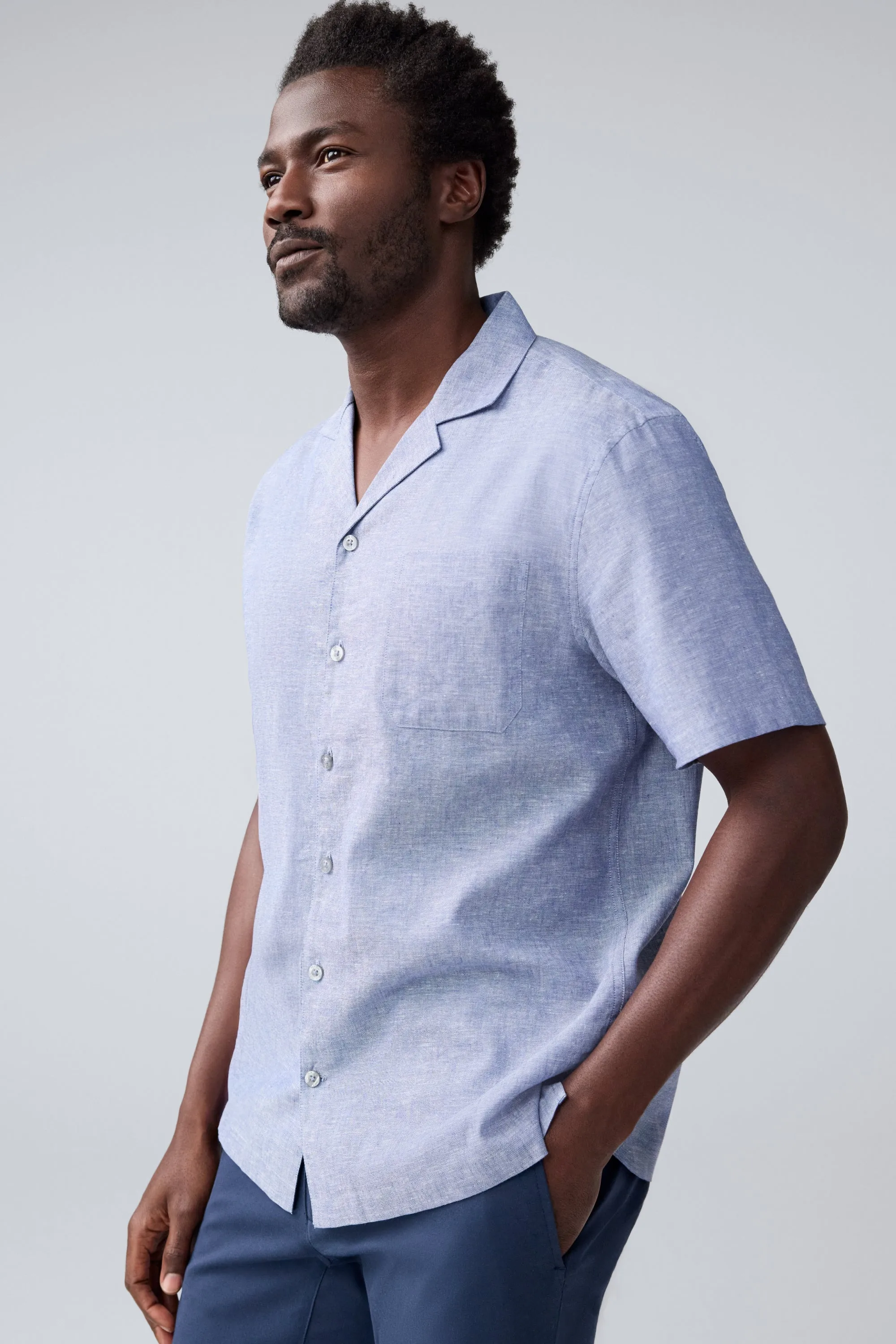 Tech Linen Camp Shirt sold by Mack Weldon product image thumbnail 4