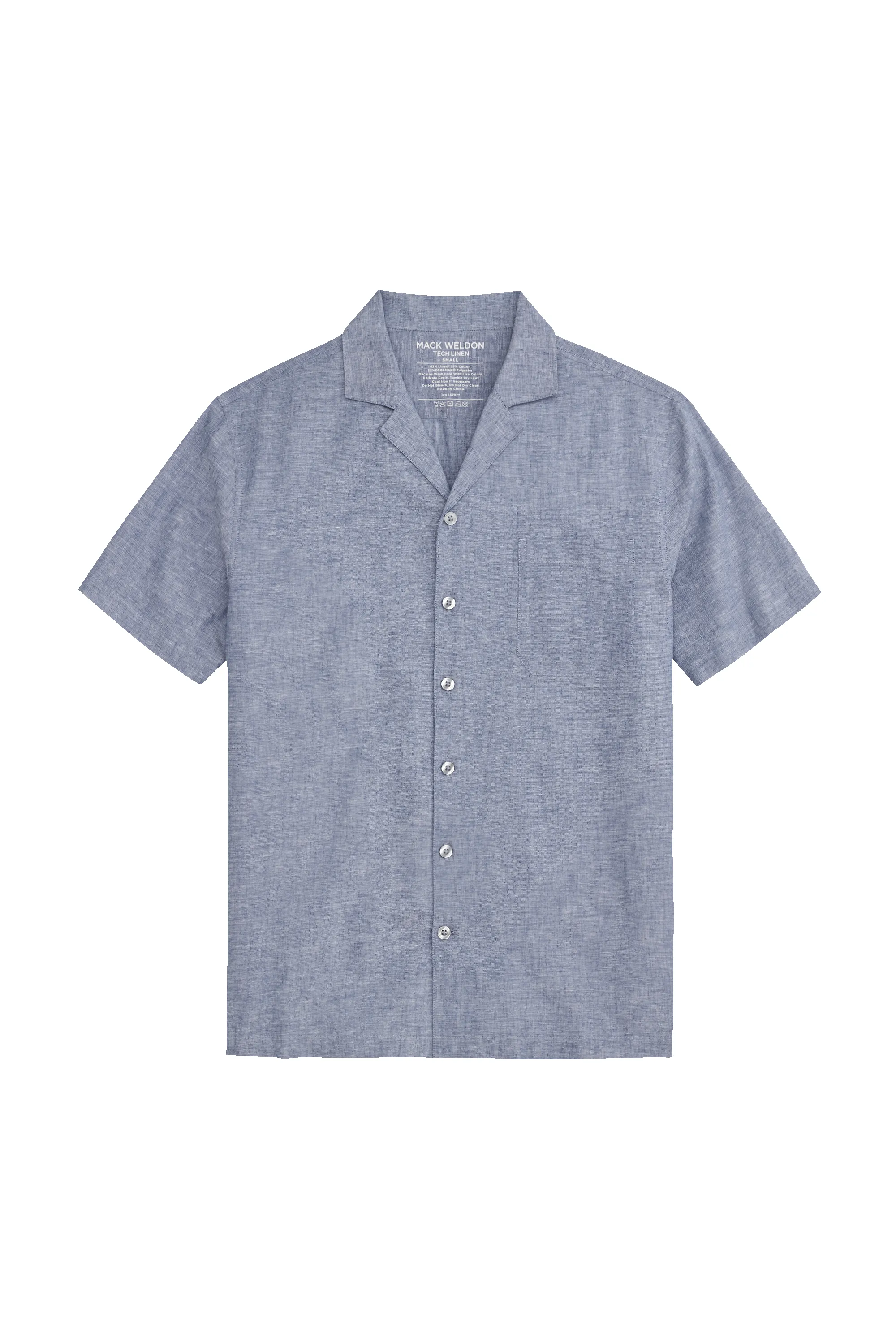 Tech Linen Camp Shirt sold by Mack Weldon product image thumbnail 2
