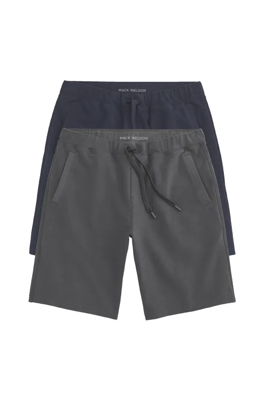 2-Pack ACE Sweatshorts 9" Asphalt / Total Eclipse sold by Mack Weldon