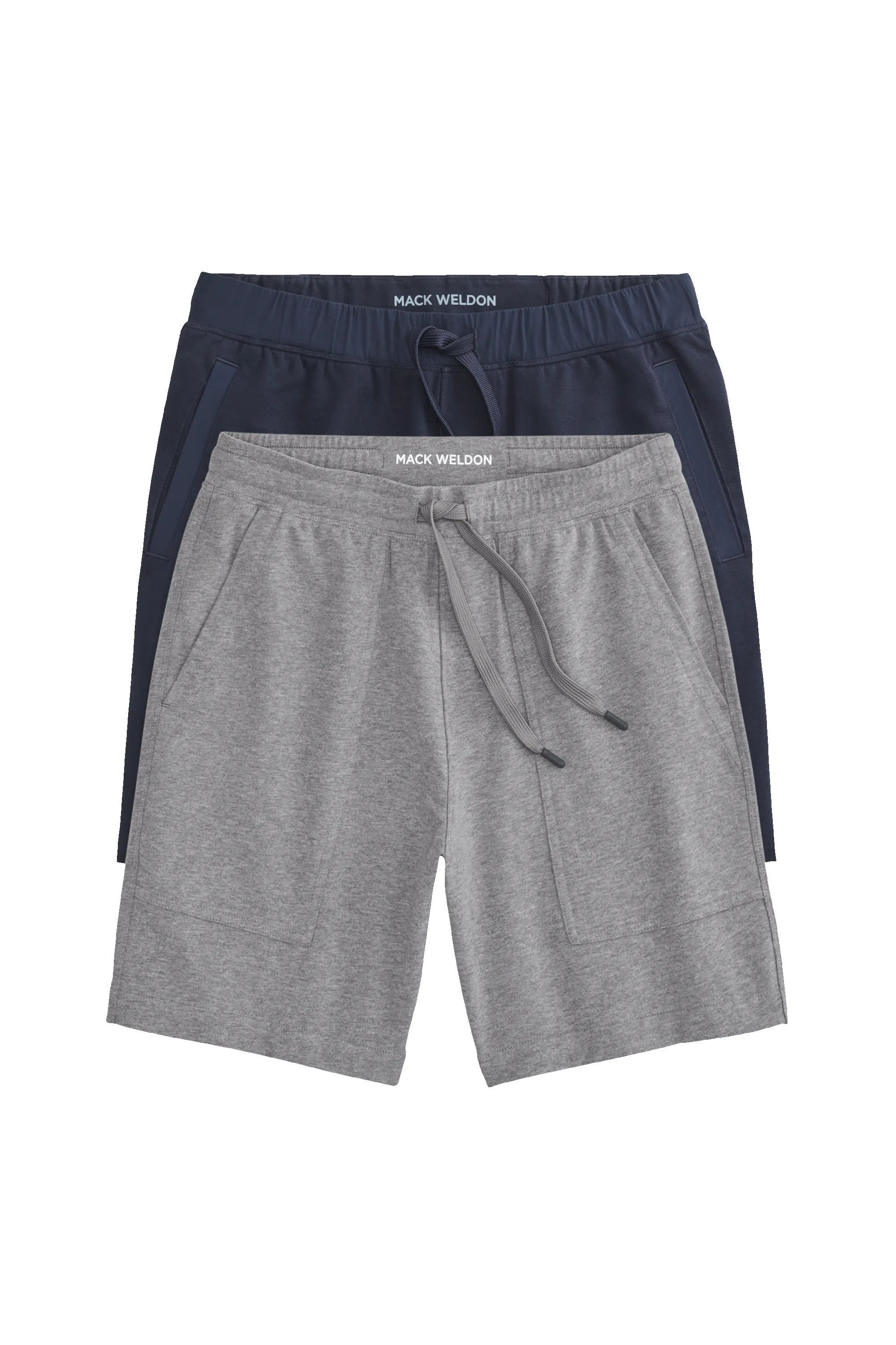 2-Pack ACE Carpenter Sweatshort and Sweatshort 7" Grey Heather / Total Eclipse sold by Mack Weldon