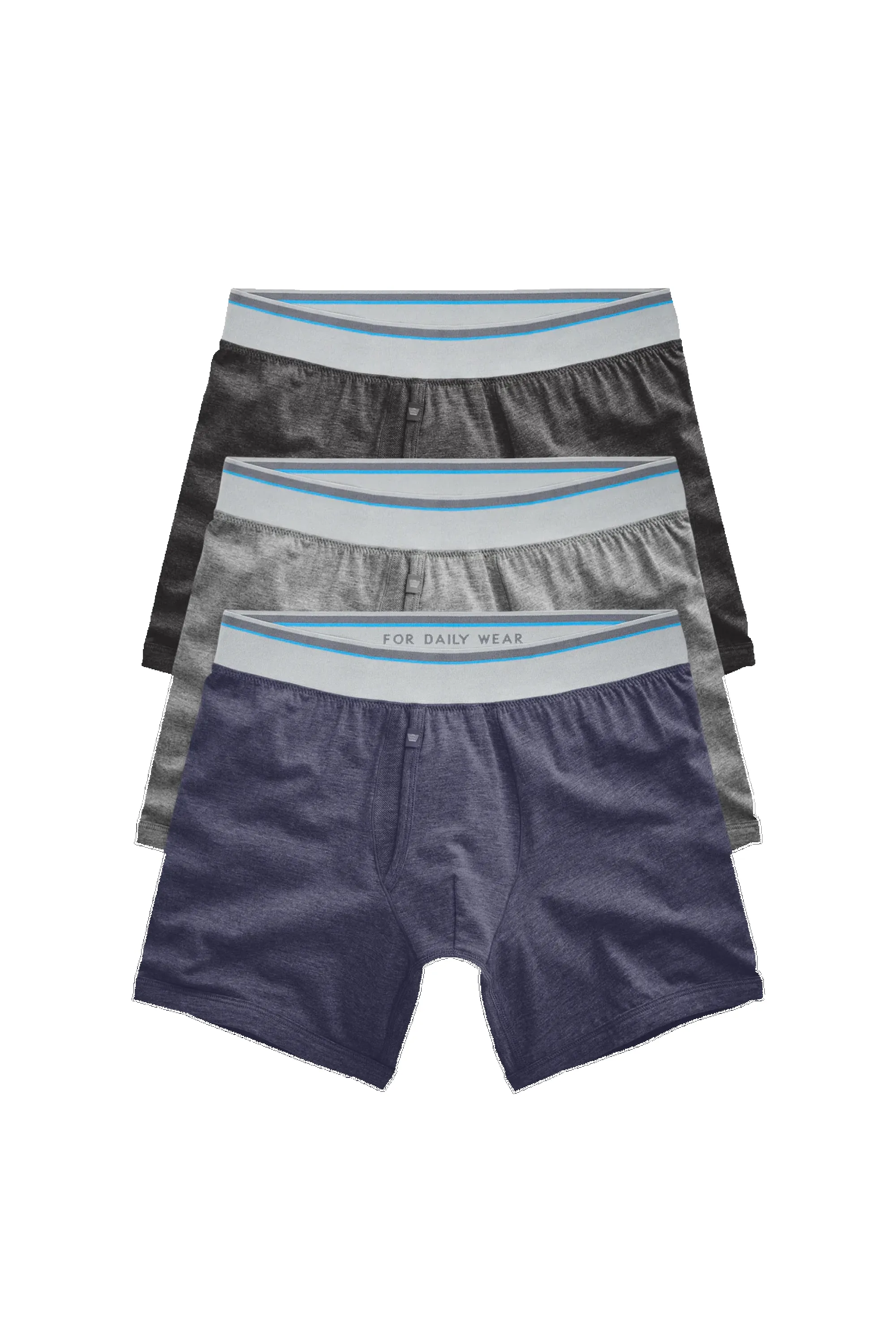 3-Pack 18-Hour Jersey Boxer Briefs The Heathers sold by Mack Weldon