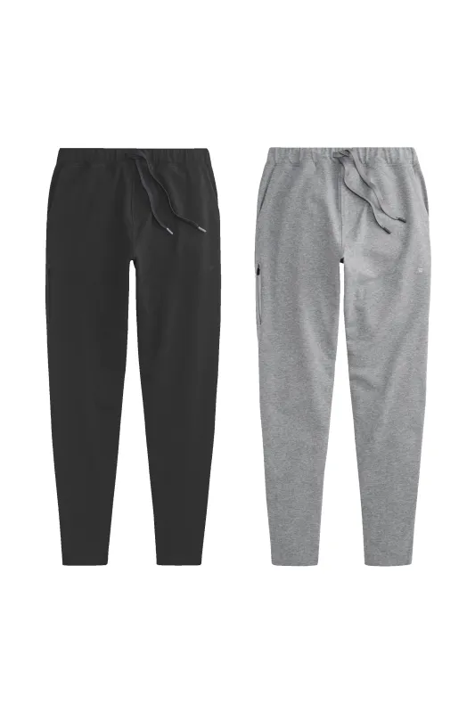 2-Pack ACE Sweatpant True Black / Grey Heather sold by Mack Weldon
