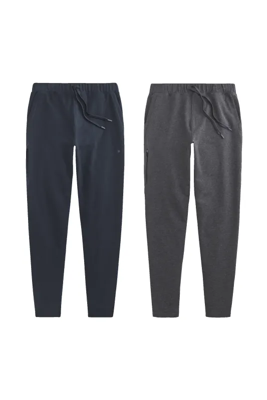 2-Pack ACE Sweatpant Total Eclipse / Charcoal Heather sold by Mack Weldon