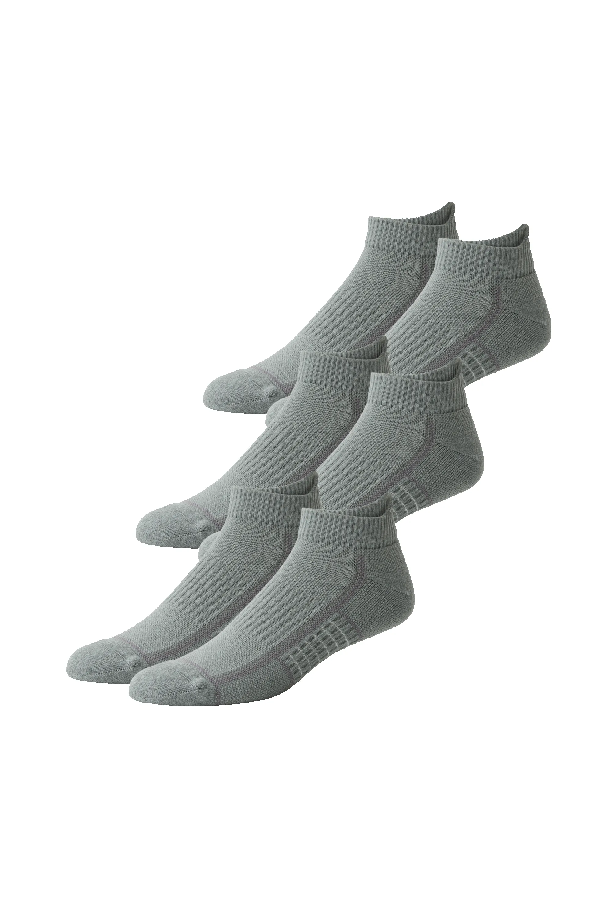 3-Pack AIRKNITˣ Ankle Socks Grey Heather sold by Mack Weldon