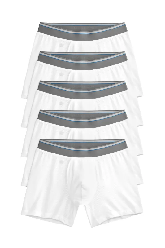 5-Pack AIRKNITˣ Boxer Briefs Bright White sold by Mack Weldon