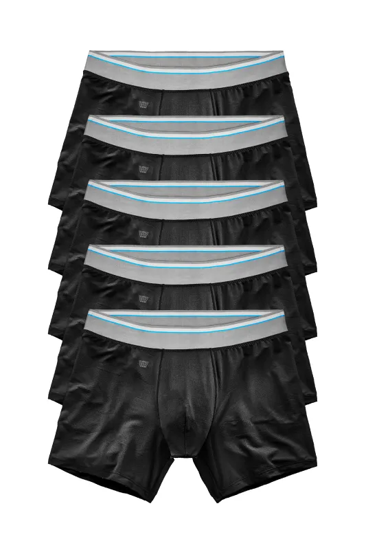 5-Pack AIRKNITˣ Boxer Briefs True Black sold by Mack Weldon