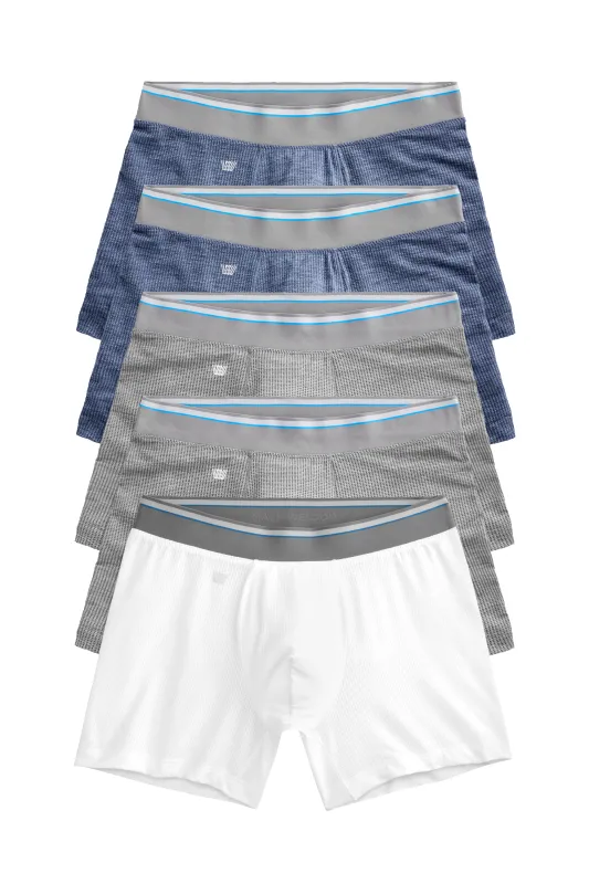5-Pack AIRKNITˣ Boxer Briefs Weekday Classics sold by Mack Weldon