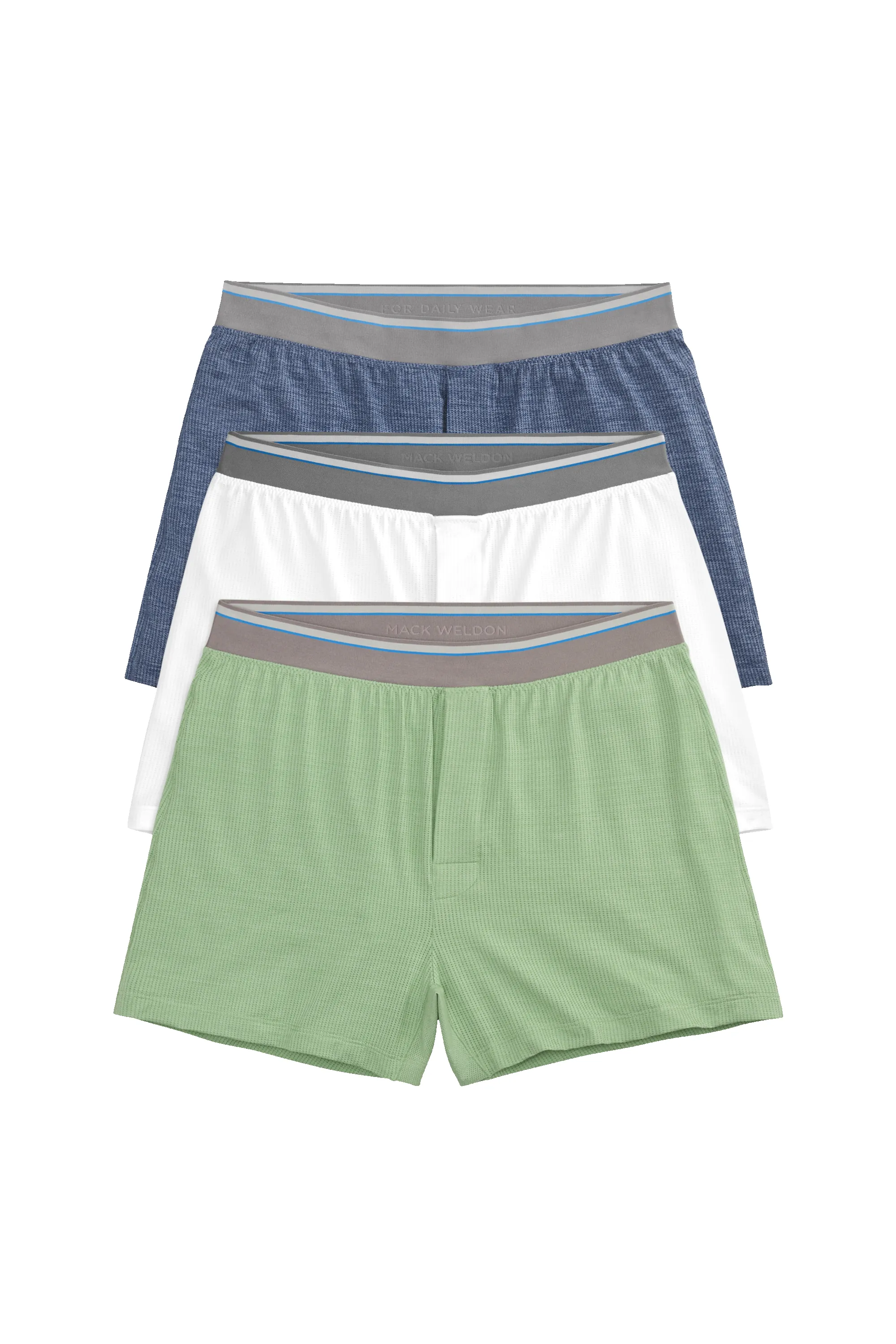 3-Pack AIRKNITˣ Knit Boxer Forest Bathing sold by Mack Weldon