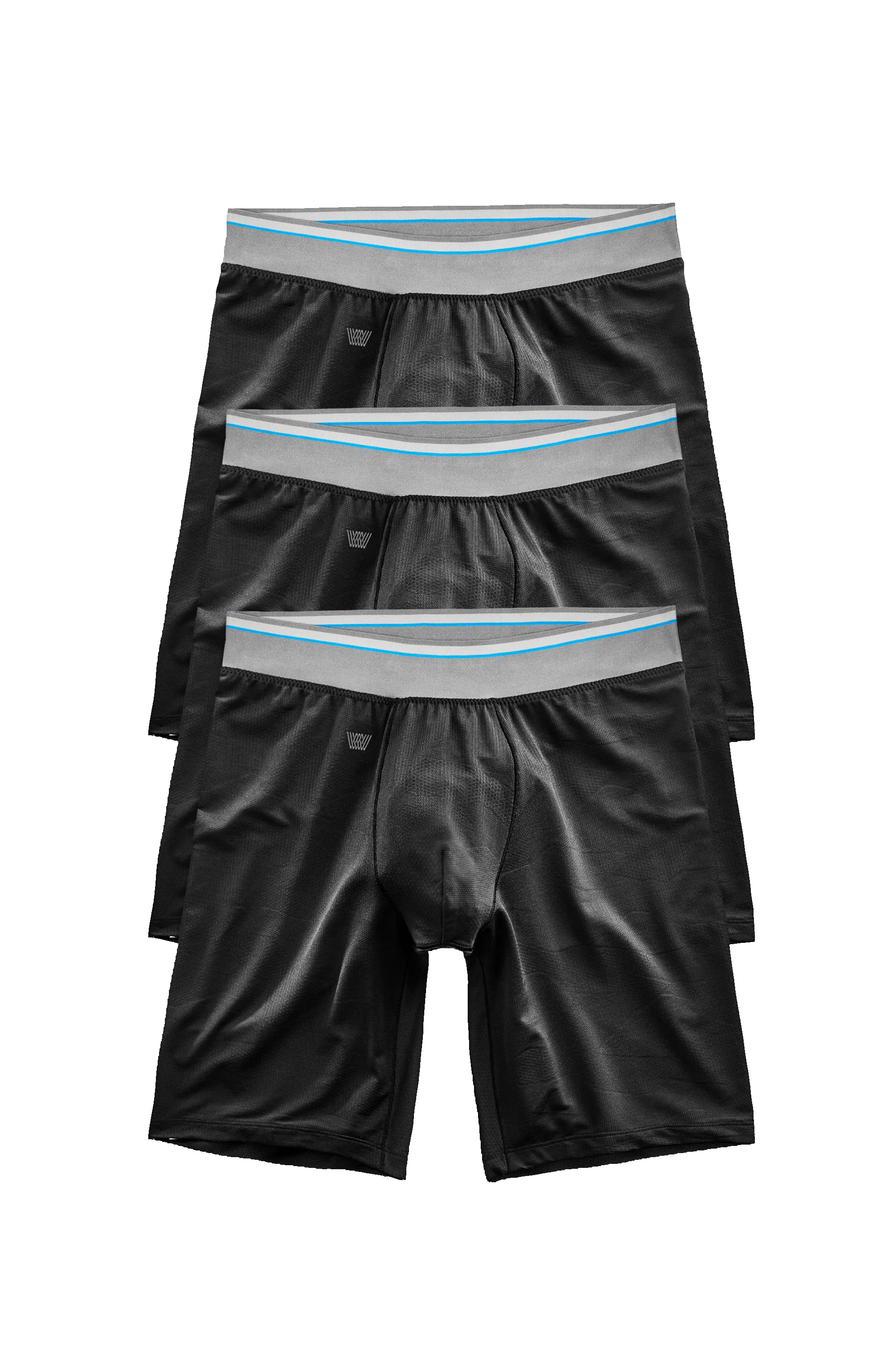 3-Pack AIRKNITˣ 8" Boxer Brief True Black sold by Mack Weldon