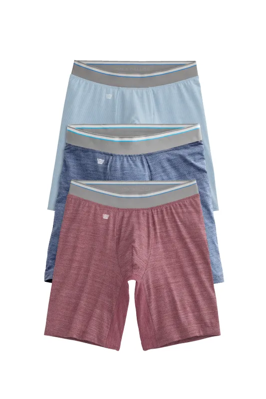 3-Pack AIRKNITˣ 8" Boxer Brief Fall Heathers sold by Mack Weldon