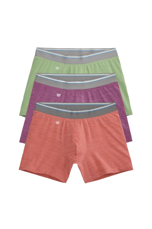 3-Pack AIRKNITˣ Boxer Briefs Happy Hour Heathers sold by Mack Weldon