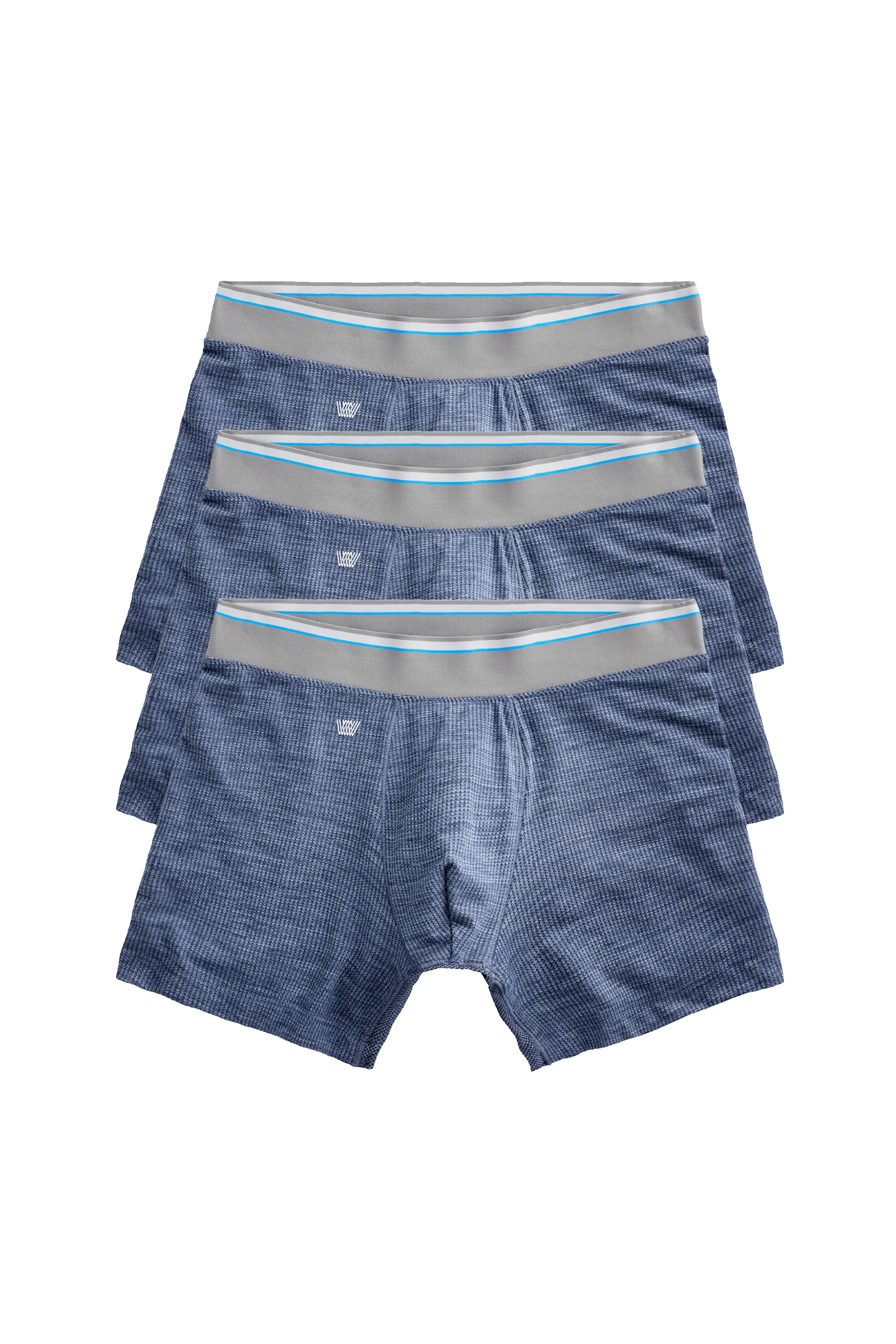 3-Pack AIRKNITˣ Boxer Briefs Indigo Heather sold by Mack Weldon