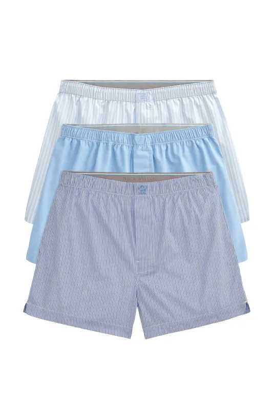 3-Pack 24/7 Woven Boxers Wall Street sold by Mack Weldon