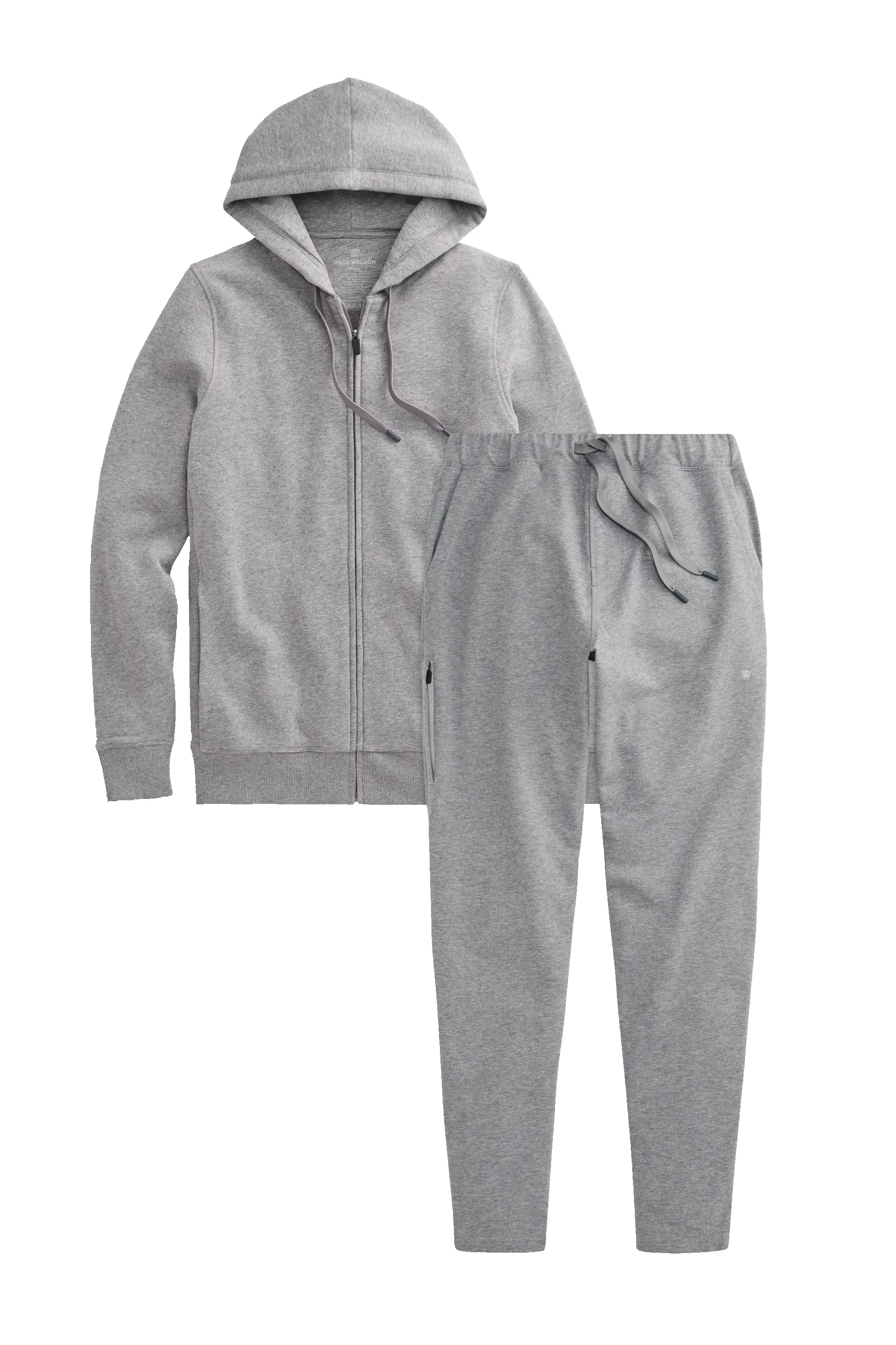 ACE Full-Zip Sweat Set Grey Heather sold by Mack Weldon